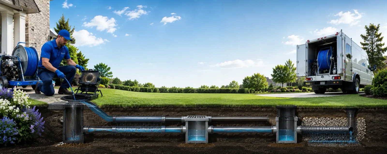 Outdoor drain cleaning information for Bluebell, UT